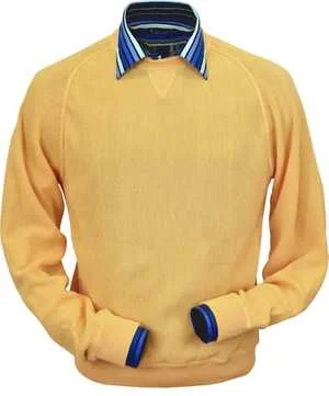 Peru Unlimited - Baby Alpaca Sweatshirt in Gold Traditional Men's Country