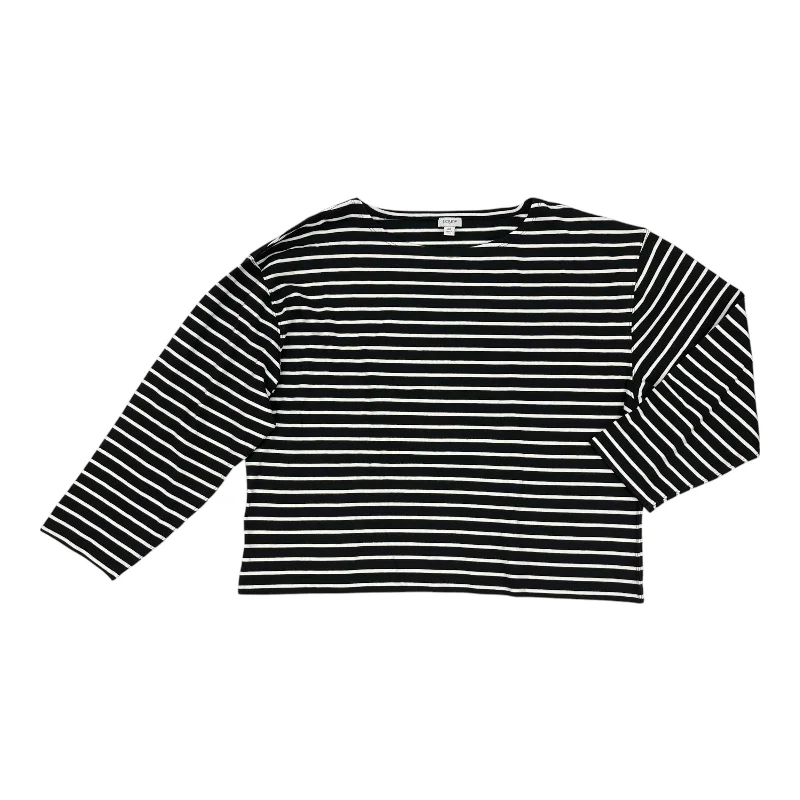 Top Ls By J. Crew In Black & White, Size:2X Dynamic Men's Moto