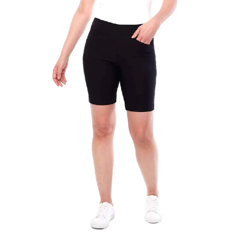 UP! 9-Inch Techno Solid Short - Black Dynamic Men's Moto