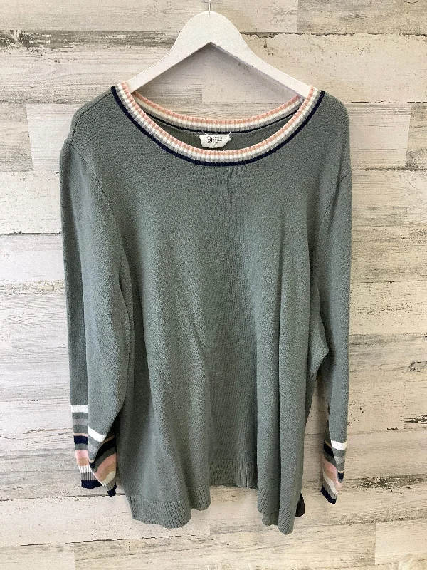 Top Long Sleeve By Clothes Mentor In Green, Size: 3x Trendy Men's Bucket