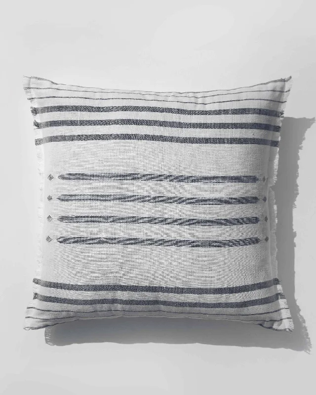 Diamond Stripe Cushion Cover - Grey Elegant Men's Formal 