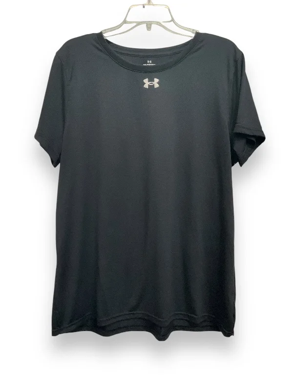 Athletic Top Short Sleeve By Under Armour In Black, Size: Xxl Sporty Men's Tennis