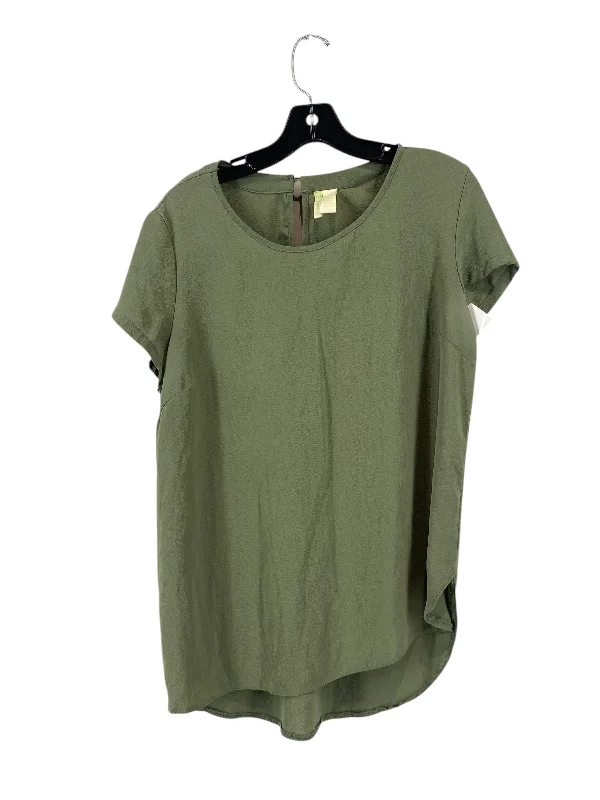 Top Short Sleeve By Japna In Green, Size: L Sporty Men's Tennis