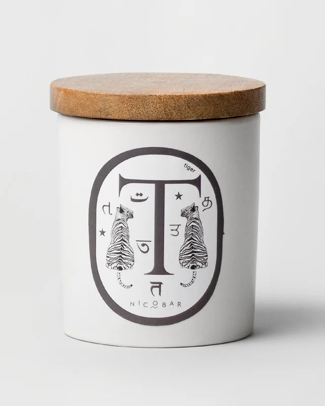 Alphabet T candle Sophisticated Men's 