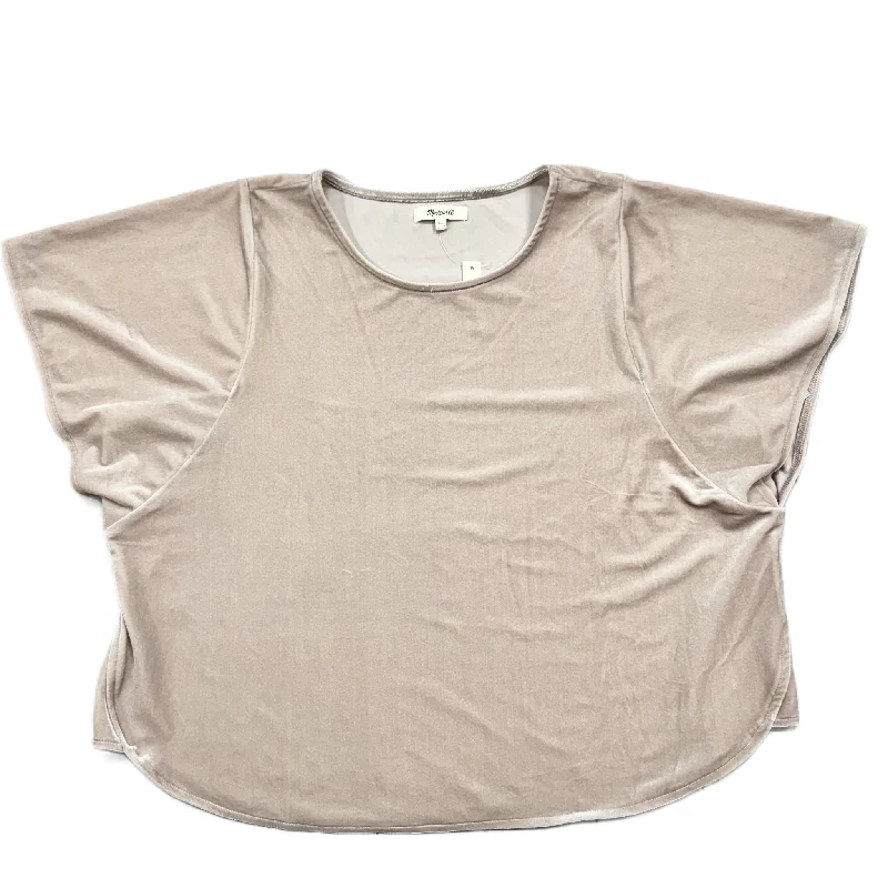 Top Short Sleeve By Madewell In Beige, Size: Xl Gym