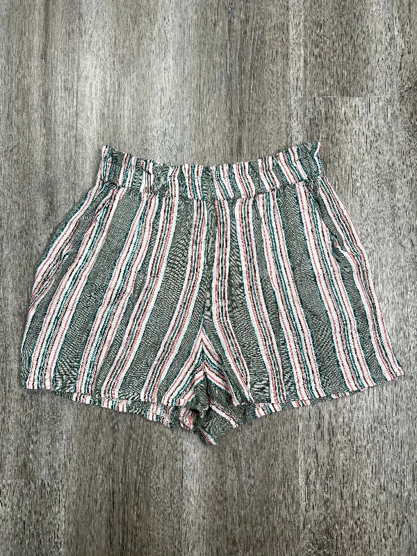 Striped Pattern Shorts Angie, Size M Earthy Men's Hemp