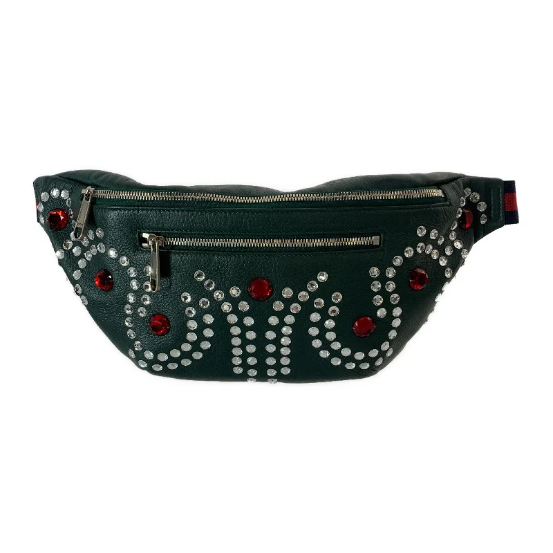 GUCCI/Fanny Pack/GRN/Leather/484683/ Refined Men's Classic 