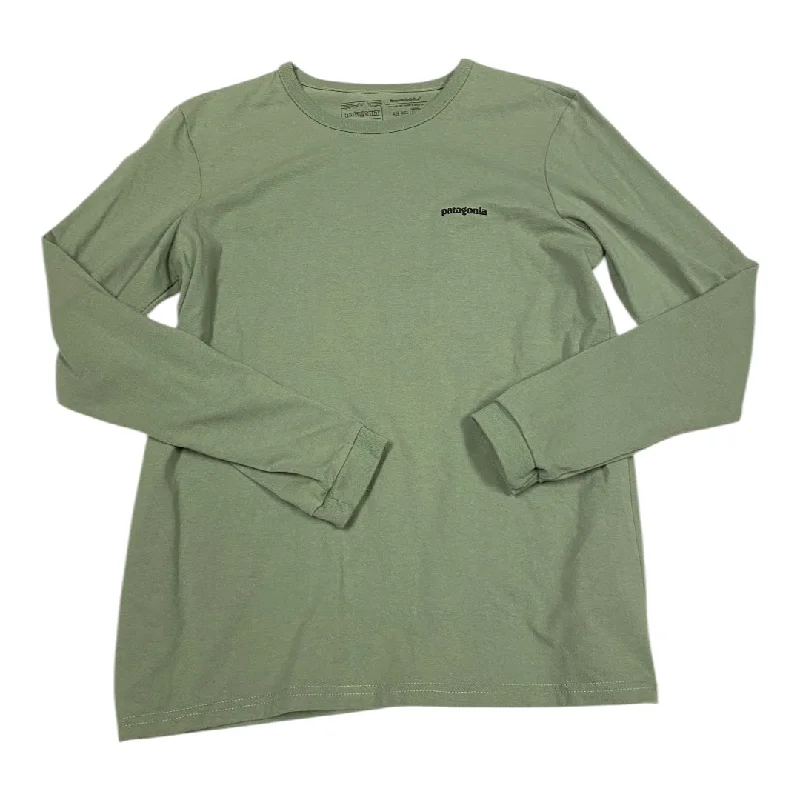 Athletic Top Long Sleeve Crewneck By Patagonia In Green, Size: M Modern Men's 