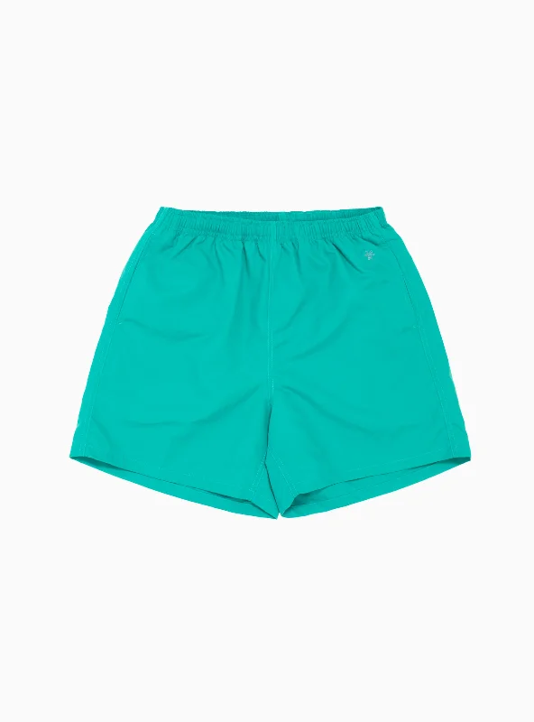 5-inch Nylon Shorts Green Traditional Men's Country