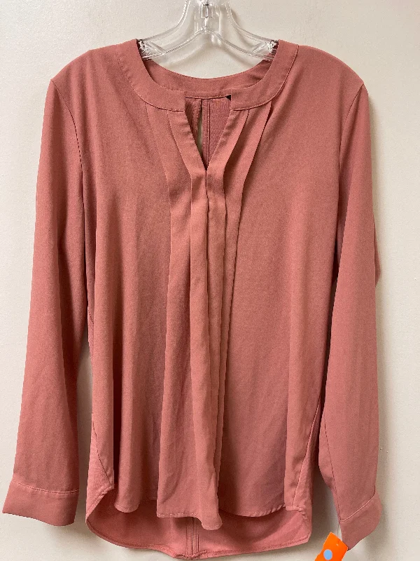 Top Long Sleeve By Ann Taylor In Pink, Size: M Artistic Men's Hand