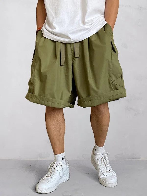 Stylish Loose Fit Cargo Shorts Practical Men's Multi