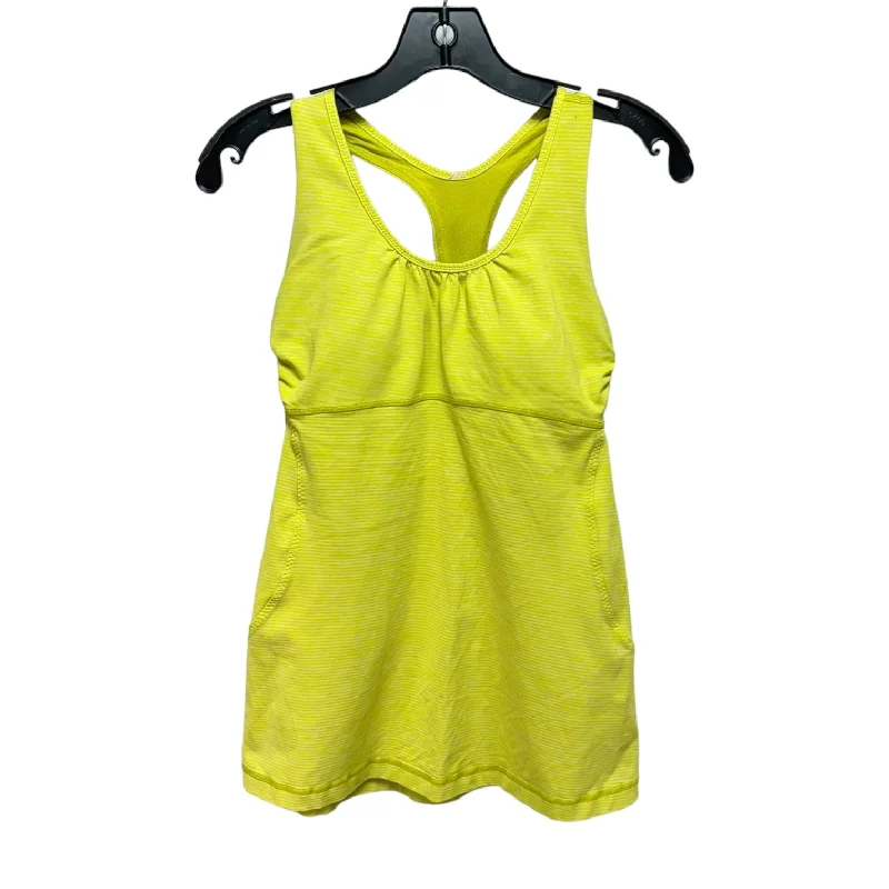 Athletic Tank Top By Lululemon In Chartreuse, Size: 8 Elegant Men's Cashmere