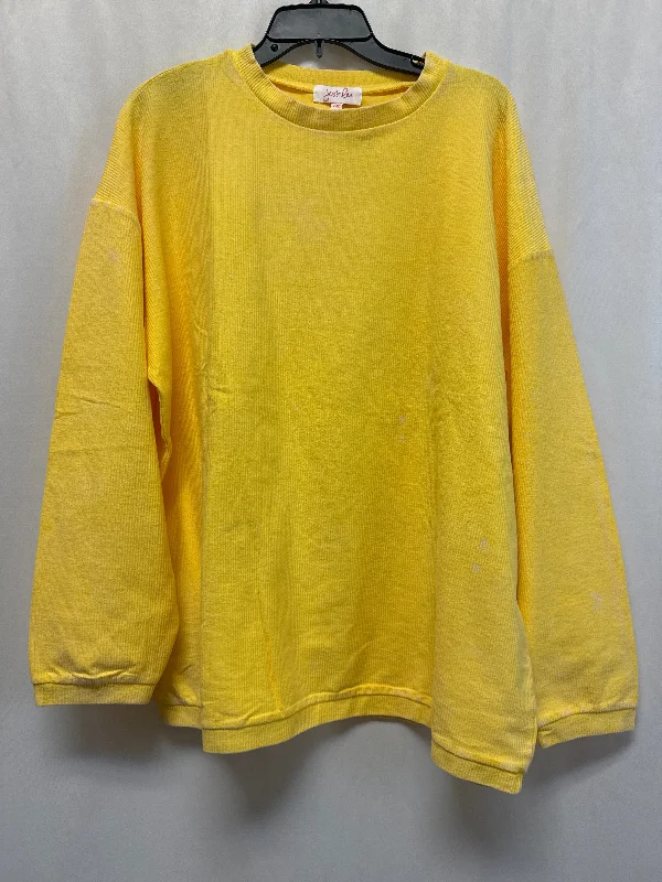 Top Long Sleeve By Clothes Mentor In Yellow, Size: 2x Modern Men's Tech