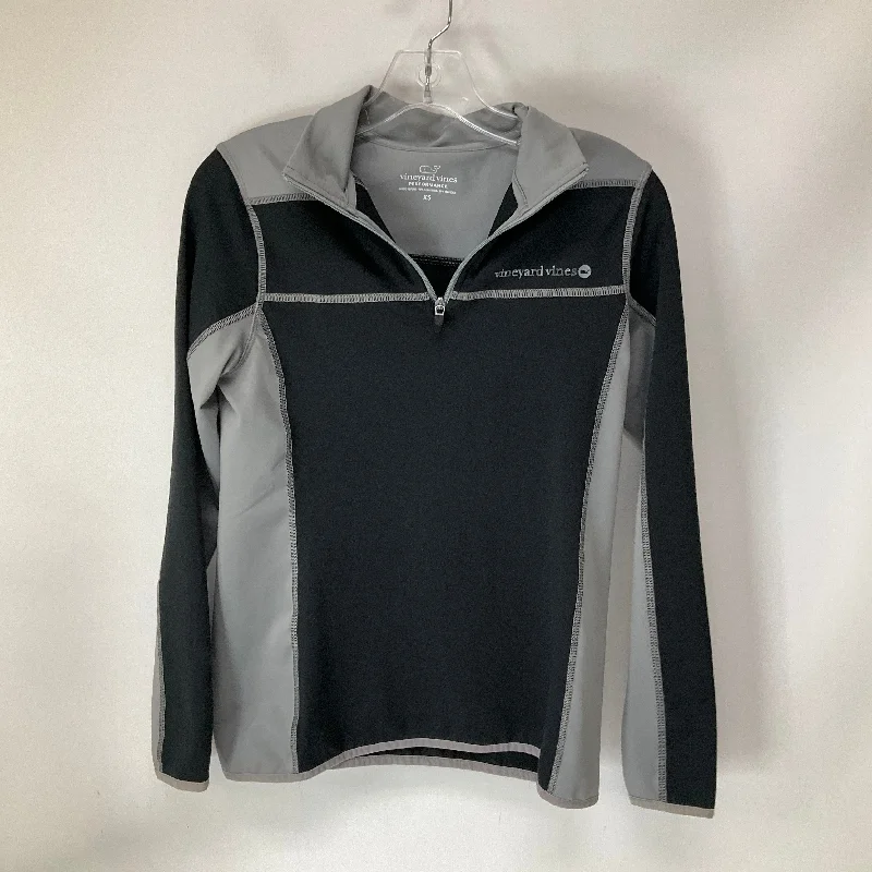 Athletic Jacket By Vineyard Vines In Black, Size: Xs Laid