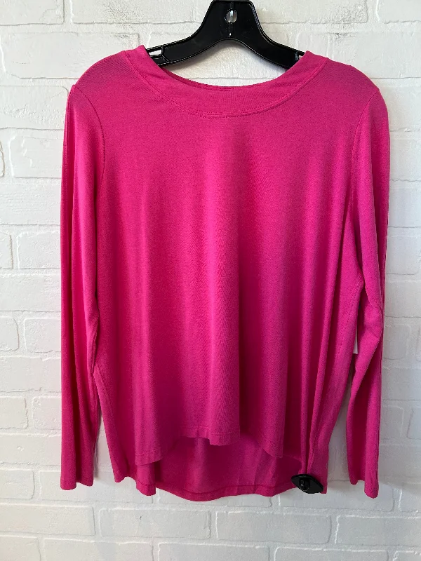 Athletic Top Long Sleeve Crewneck By Athleta In Pink, Size: Xs Gym