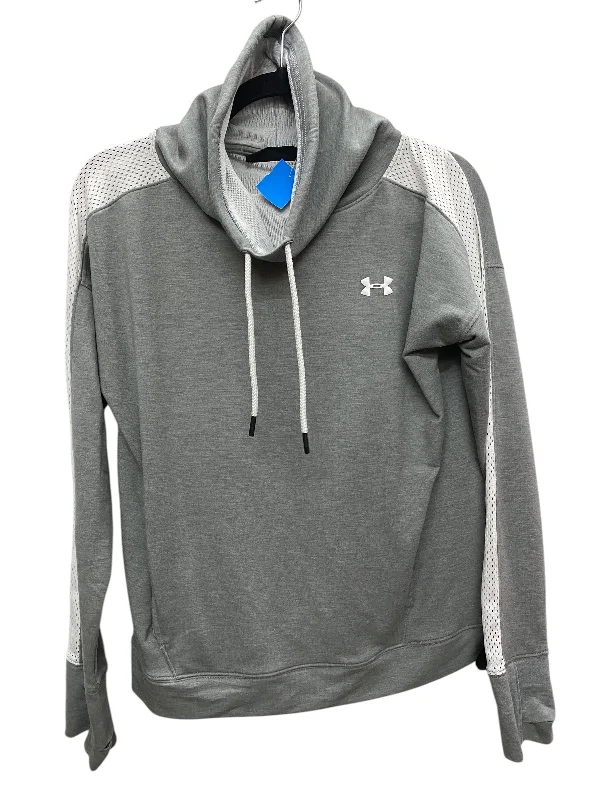 Athletic Top Long Sleeve Collar By Under Armour In Grey, Size: M Refined Men's Classic 