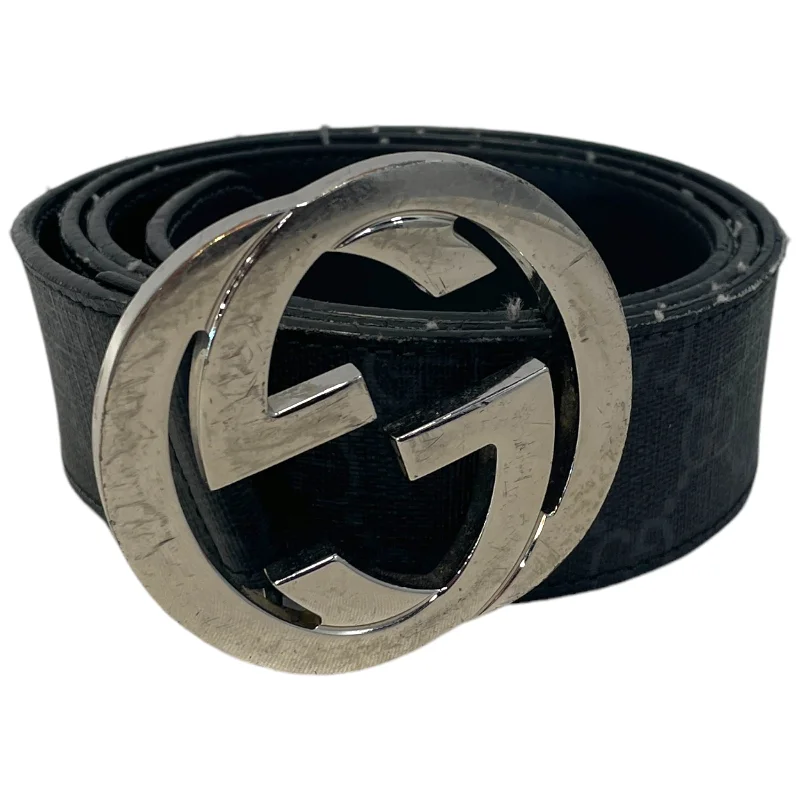 GUCCI/Belt/Monogram/BLK/ Artistic Men's Avant