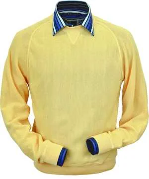 Peru Unlimited - Baby Alpaca Sweatshirt in Yellow Earthy Men's Hemp