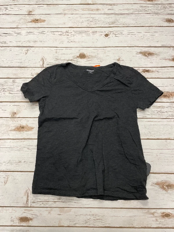 Top Short Sleeve By Old Navy In Grey, Size: Xs Sleek Men's Metallic