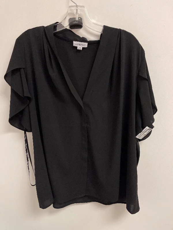 Top Short Sleeve By Calvin Klein In Black, Size: 2x Refined Men's Classic 