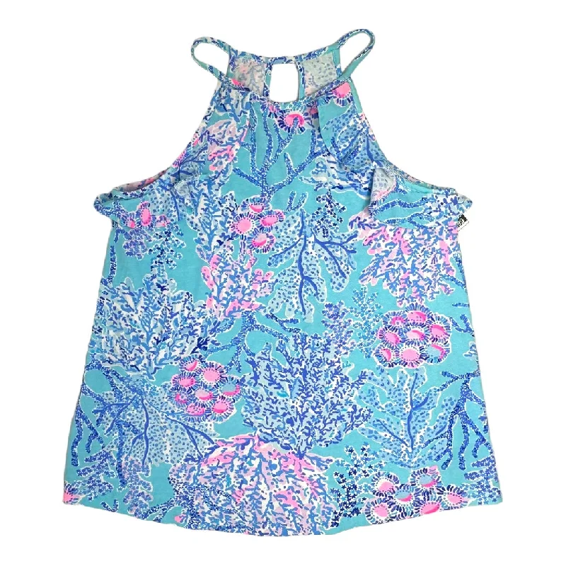 Billie Tank Top Designer By Lilly Pulitzer In  Ibiza Now You Sea Me, Size: XXS Masculine Men's 