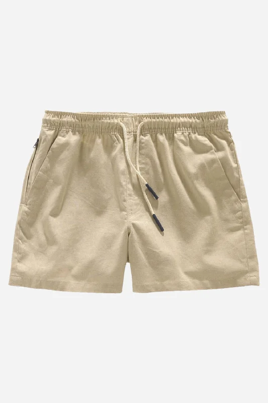 OAS Beige Linen Shorts Vacation