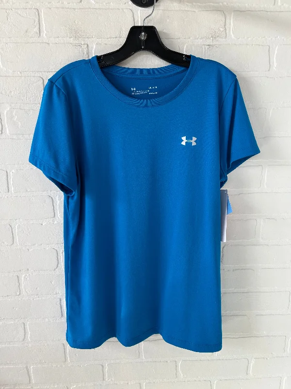 Athletic Top Short Sleeve By Under Armour In Blue, Size: L Earthy Men's Sustainable 