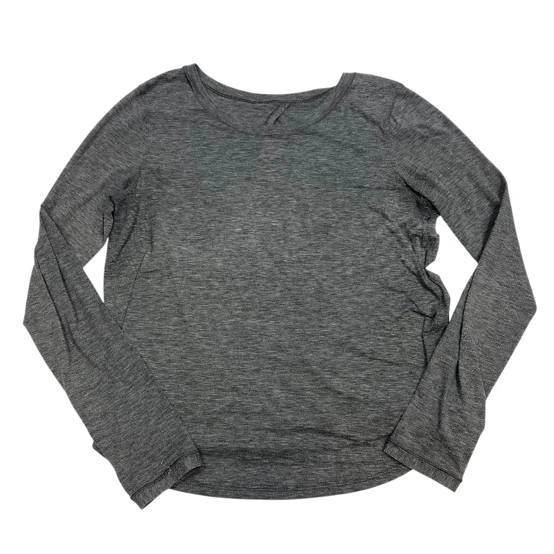 Athletic Top Long Sleeve Crewneck Designer By Lululemon In Grey, Size: S Cool Men's Skate