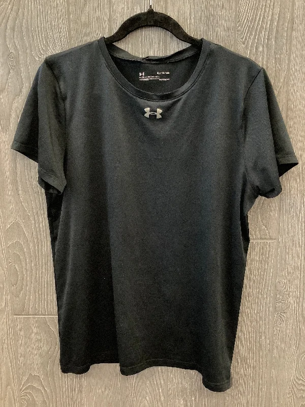 Athletic Top Short Sleeve By Under Armour In Black, Size: Xl Refined Men's Velvet