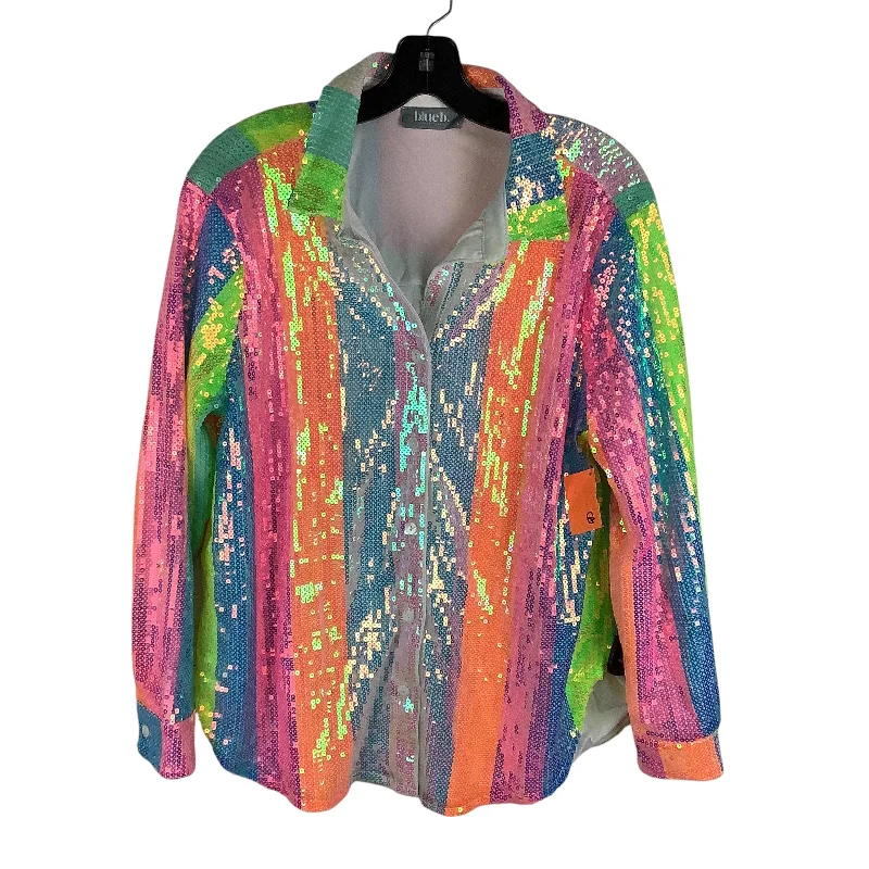 Top Long Sleeve By Blue B In Multi-colored, Size: L Cool Men's Skate