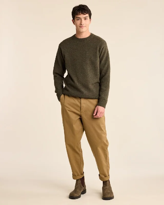 Men's Shetland Crew Sweater Beach