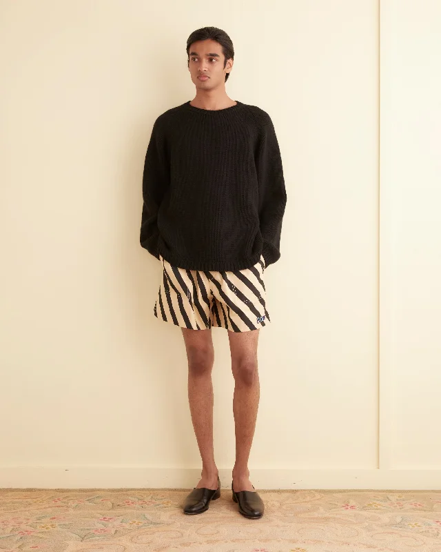 Domino Stripe Shorts Refined Men's Hand