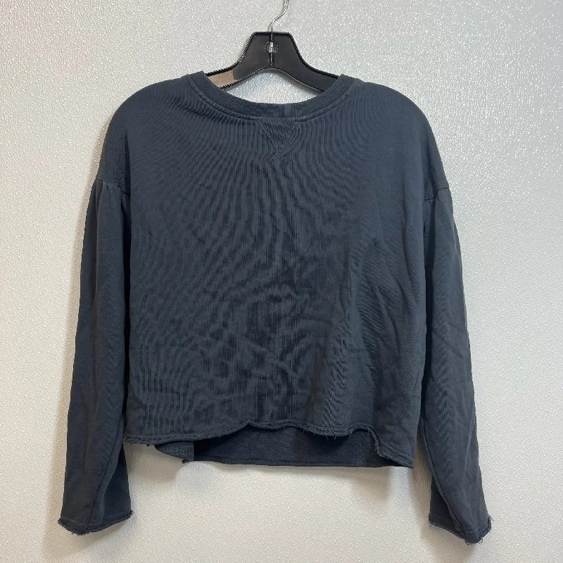 Top Long Sleeve Basic By Clothes Mentor In Slate Blue, Size: M Trendy Men's Oversized