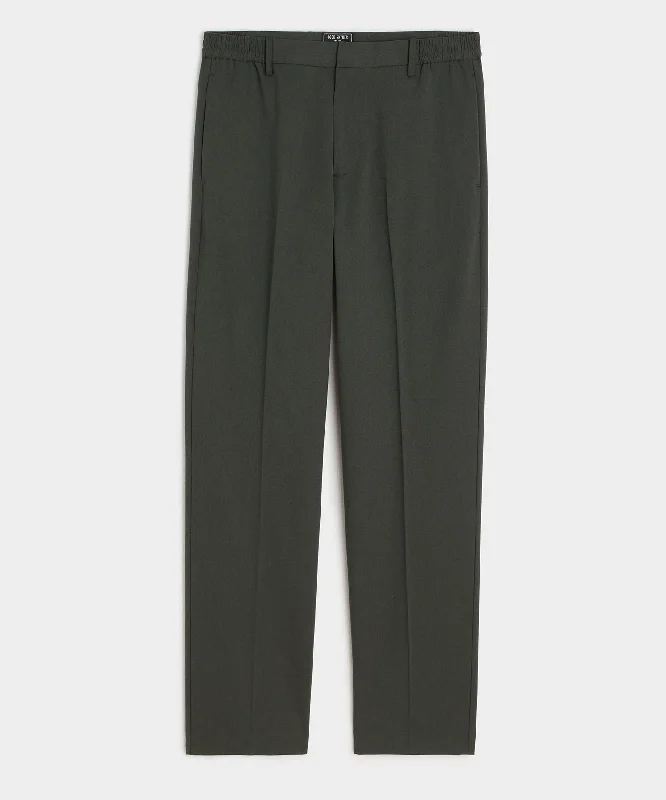 Italian Wool Cotton Gramercy Trouser in Olive Bohemian Men's Free