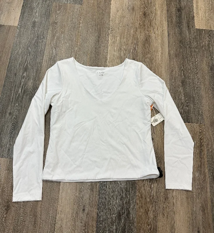 Top Long Sleeve By Z Supply In White, Size: Xl Trendy Men's Scandinavian