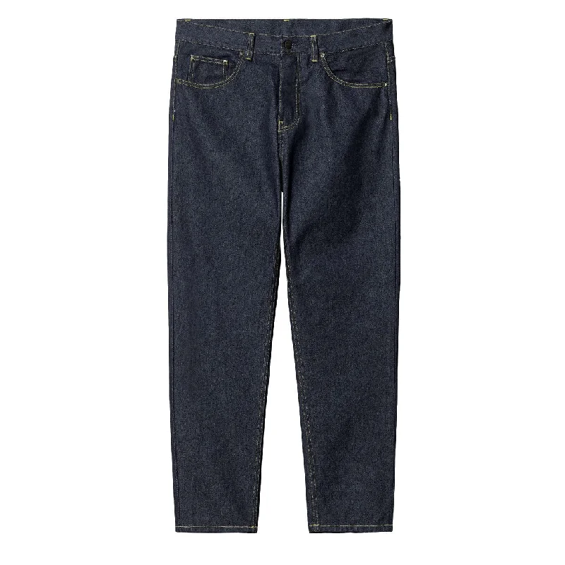 Carhartt WIP Newel Pant Blue One Wash Monochromatic Office Style