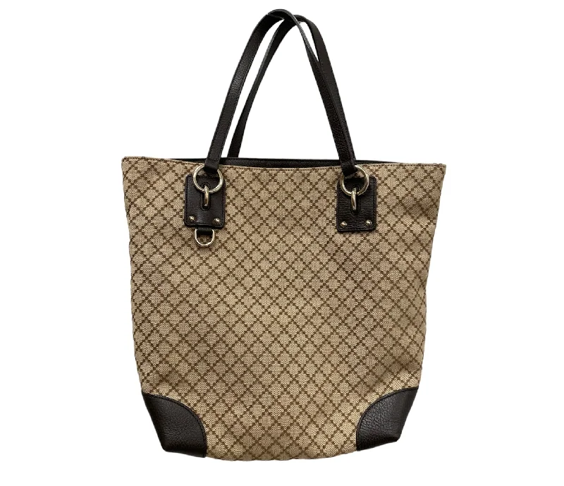 GUCCI/Hand Bag/Cotton/BRW/Diamonte Canvas Modern Men's 