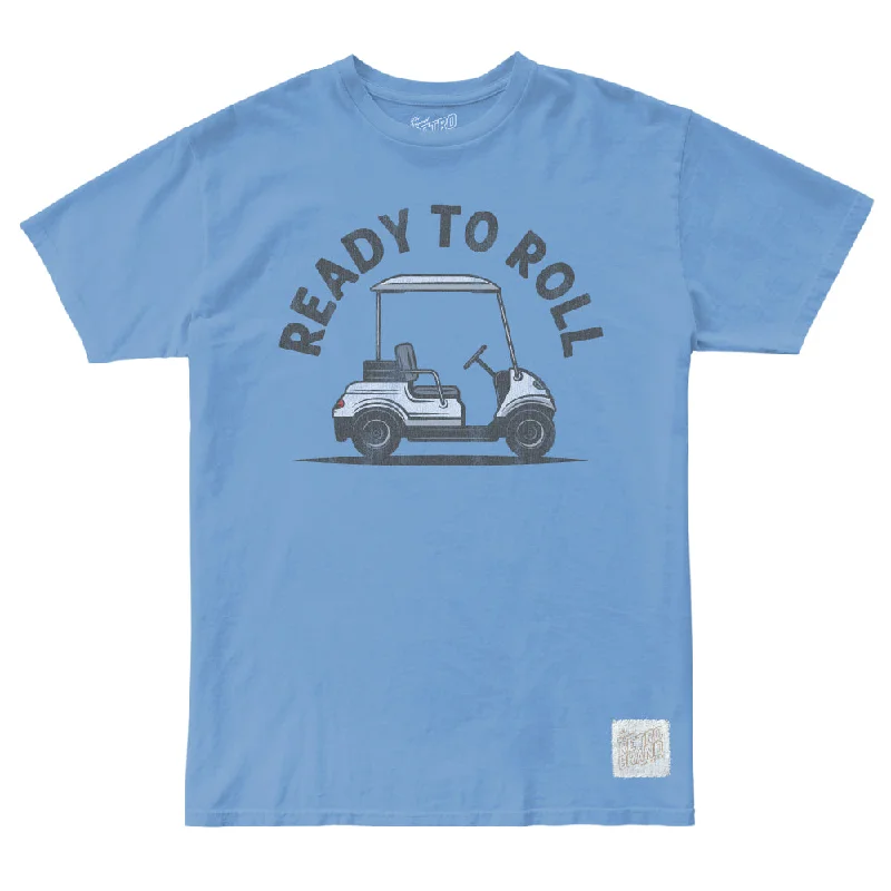 Retro Brand Ready To Roll Tri-Blend Unisex T-Shirt - Carolina Blue Youthful Men's Anime