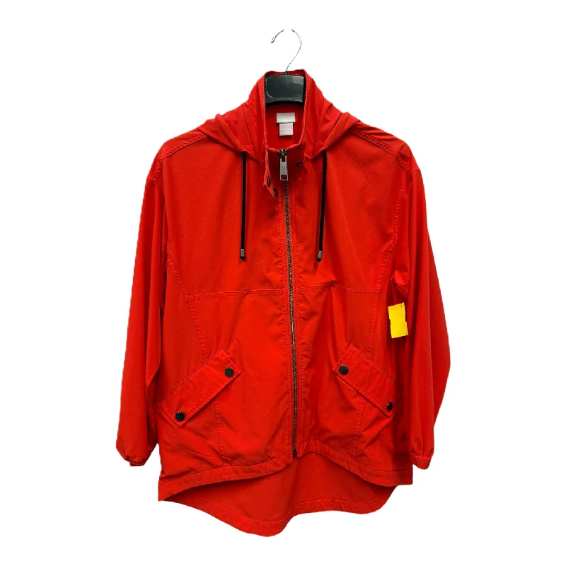 Athletic Jacket By Chicos In Red, Size: S Laid