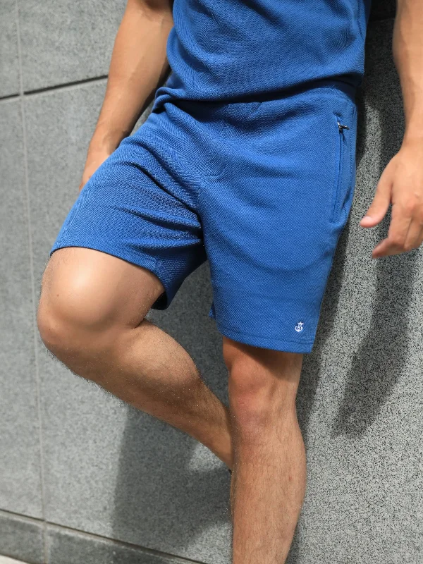 Toulon Textured Shorts - Blue Bold Men's Animal