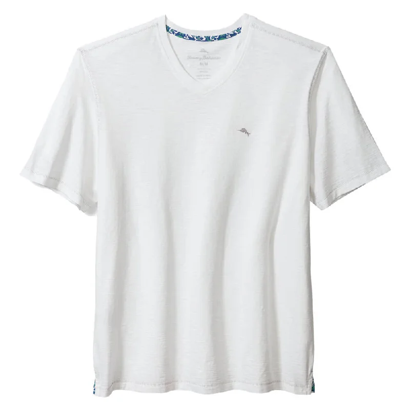 Tommy Bahama Bali Beach Vee T-Shirt - White Rugged Men's Outdoor 