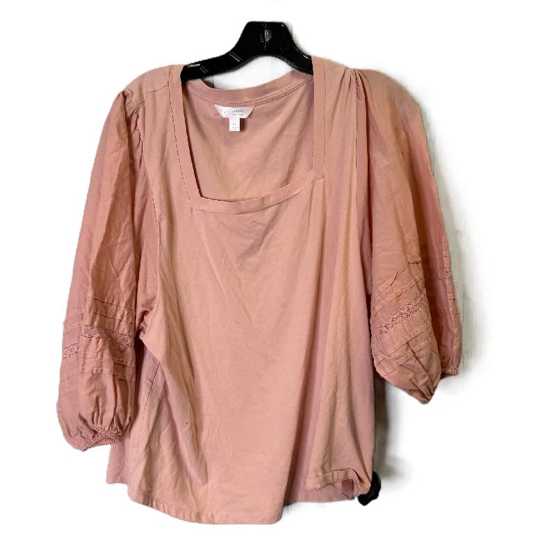 Top Long Sleeve By Lc Lauren Conrad In Pink, Size: Xl Unique Men's Patch