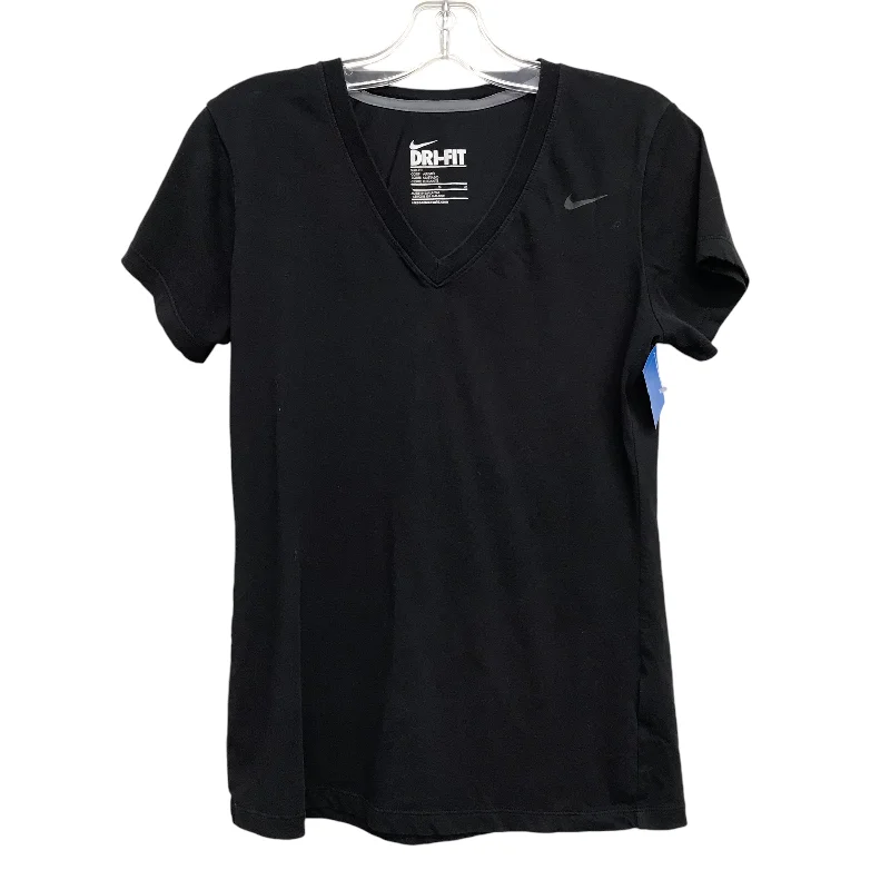 Athletic Top Ss By Nike Apparel In Black, Size:M Organic