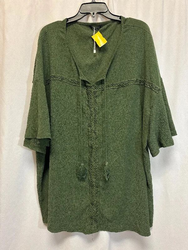 Top Short Sleeve By Clothes Mentor In Green, Size: 4x British Gentleman Style