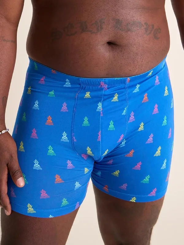 Chubbies The Brand Deals Boxer Briefs - Bright Blue Polished Men's Silk