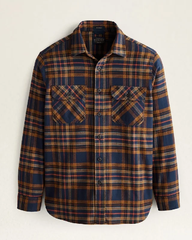 Men's Plaid Burnside Flannel Shirt Refined Men's Hand