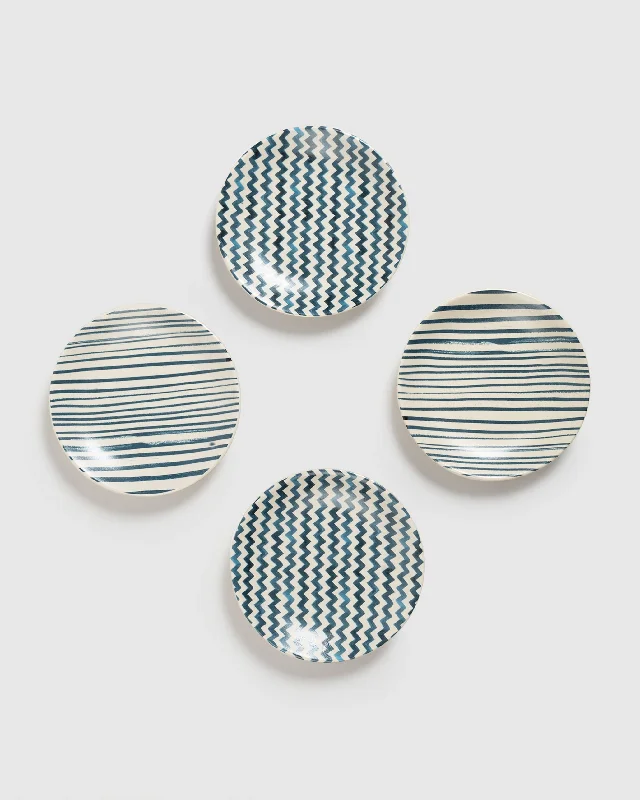 Maasai Tapas Plates (Set of 4) Stylish Men's Tropical 