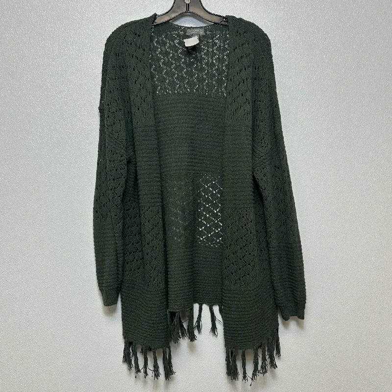 Cardigan By Clothes Mentor In Green, Size: S Casual Men's Japanese 