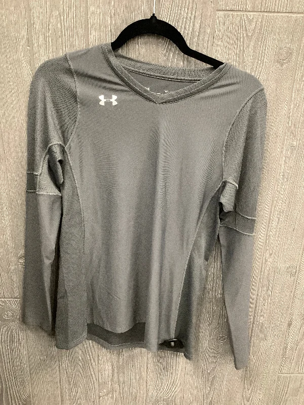 Athletic Top Long Sleeve Crewneck By Under Armour In Grey, Size: M Dynamic Men's Glow