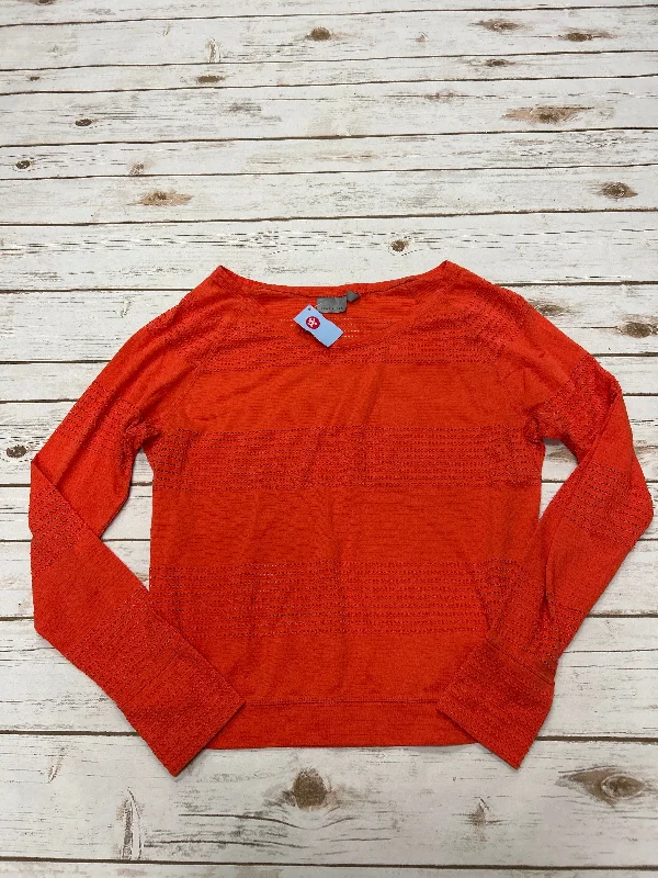 Athletic Top Long Sleeve Crewneck By Athleta In Orange, Size: L Modern Men's 